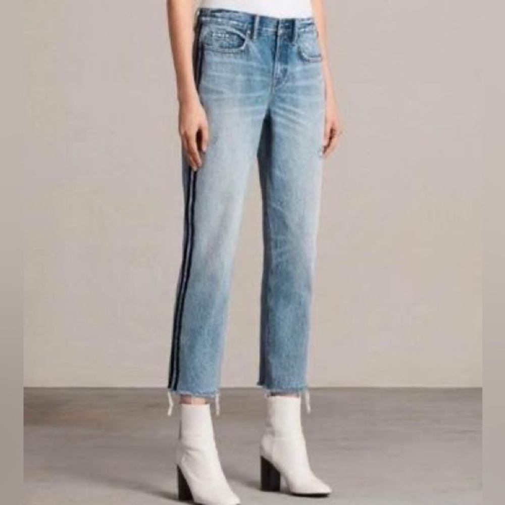 All Saints Denim Boys Stripe Jeans - Picture 1 of 5